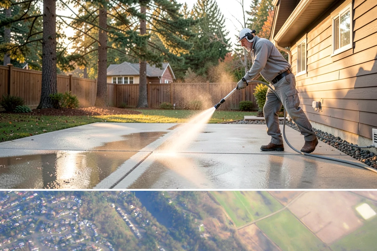 Pickleball Court Cleaning in Algona, King County, WA - Clean pickleball courts in late spring so the surface is dialed in for a busy summer of play.