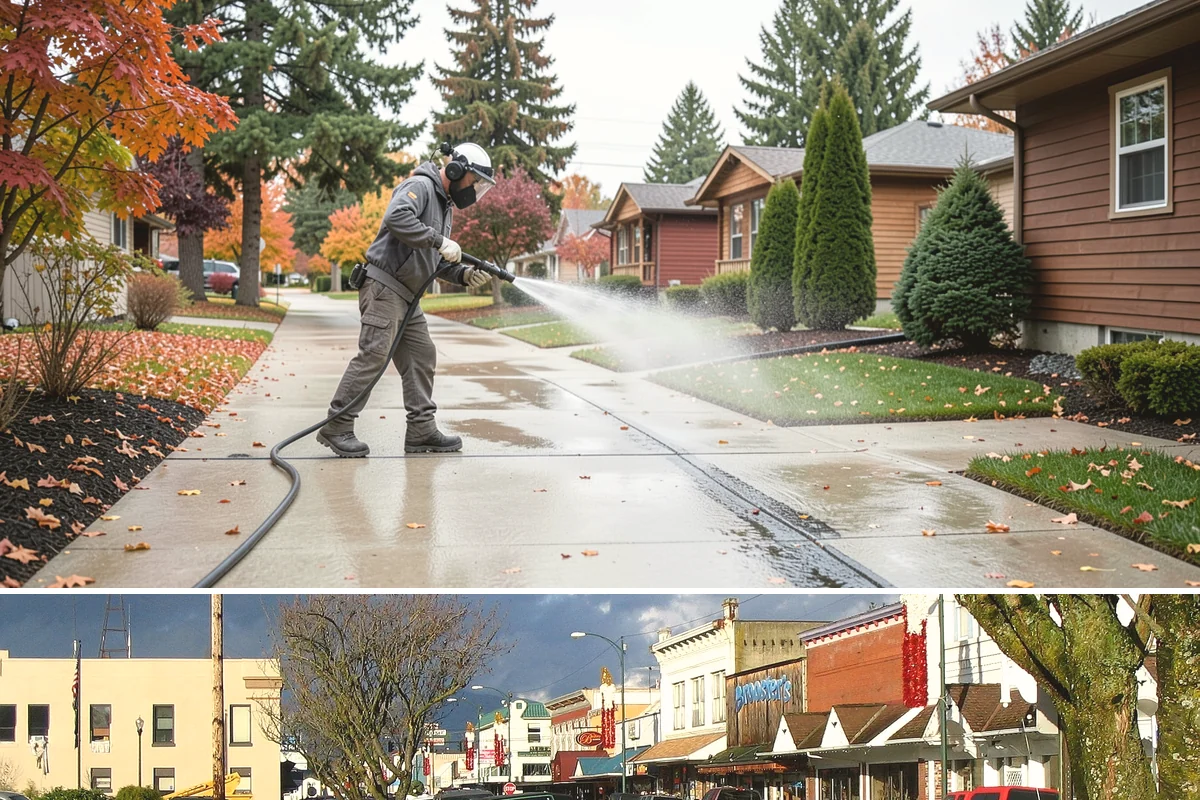 Pickleball Court Cleaning in Arlington, Snohomish County, WA - Clean pickleball courts in late spring so the surface is dialed in for a busy summer of play.