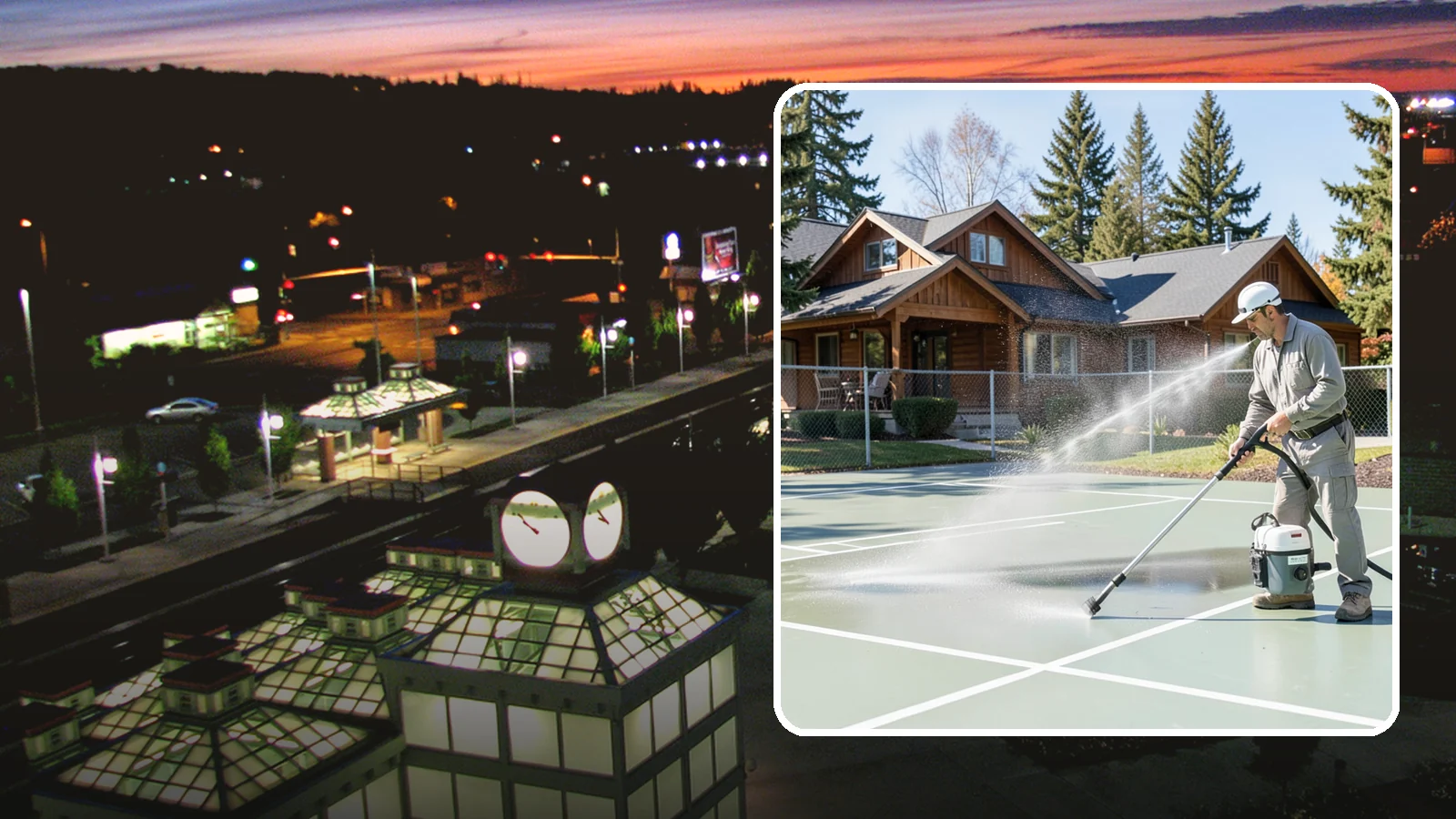 Pickleball Court Cleaning in Auburn, King County, WA - We clean pickleball courts so the fast-growing sport's surface stays grippy and line-crisp despite constant Northwest moisture.