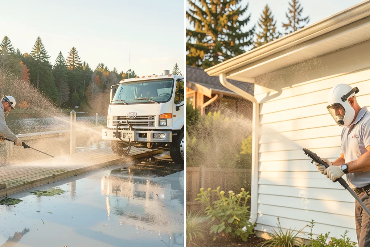 Pickleball Court Cleaning in Bellevue, King County, WA - Clear paddles, nets, and debris from the court