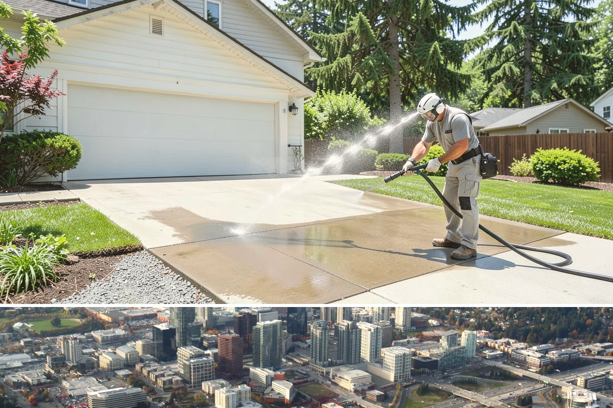 Pickleball Court Cleaning in Bellevue, King County, WA - Clean pickleball courts in late spring so the surface is dialed in for a busy summer of play.