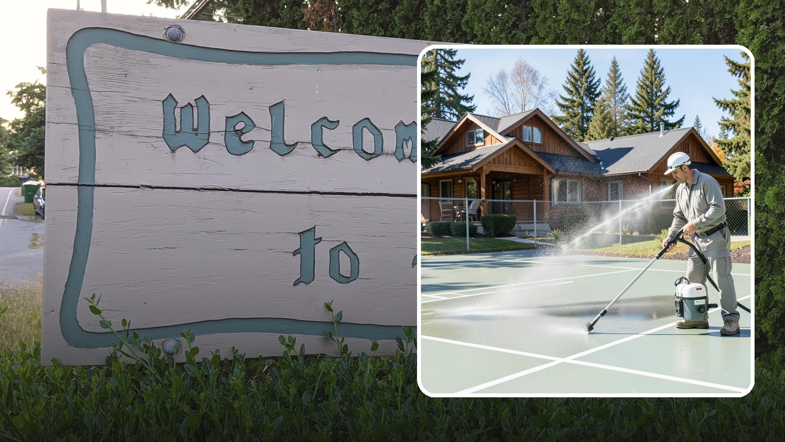 Pickleball Court Cleaning in Brier, Snohomish County, WA - We clean pickleball courts so the fast-growing sport's surface stays grippy and line-crisp despite constant Northwest moisture.