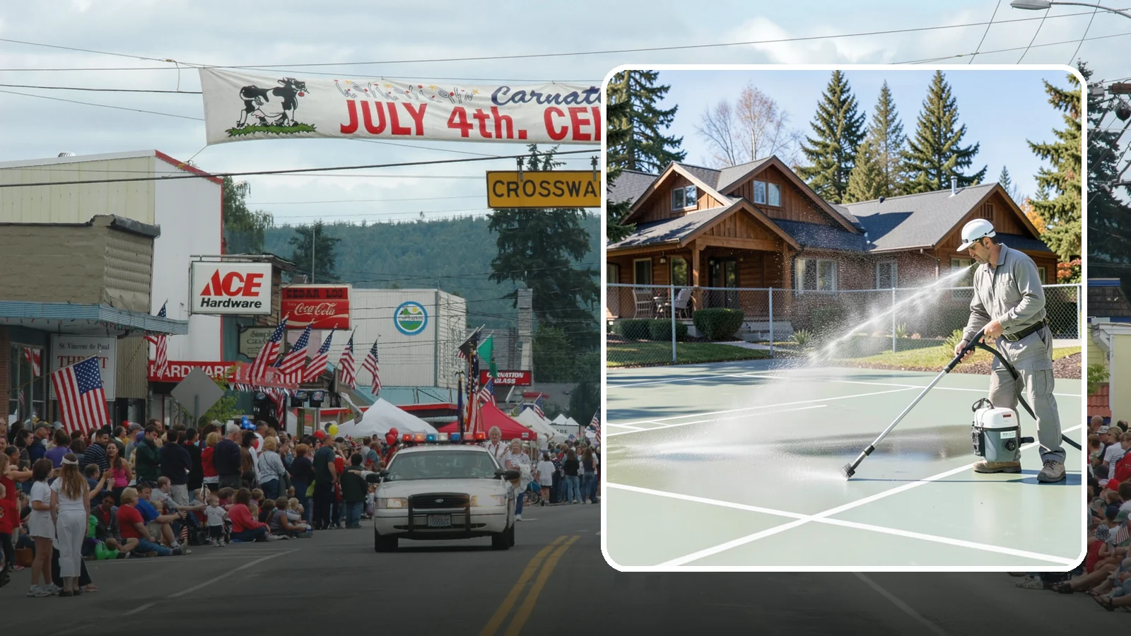 Pickleball Court Cleaning in Carnation, King County, WA - We clean pickleball courts so the fast-growing sport's surface stays grippy and line-crisp despite constant Northwest moisture.