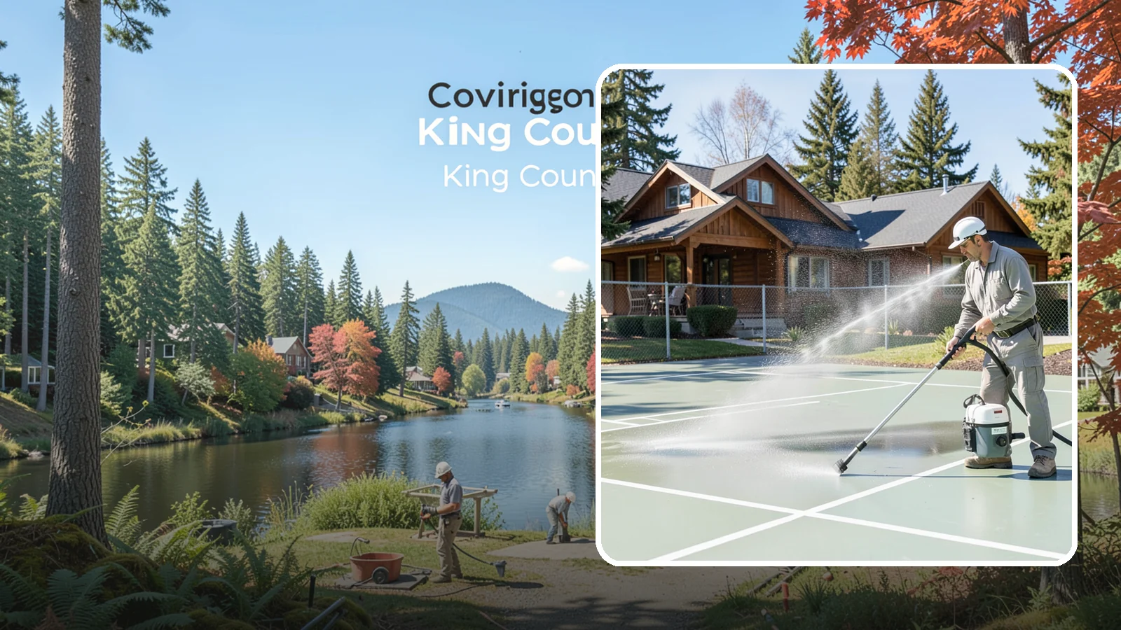 Pickleball Court Cleaning in Covington, King County, WA - We clean pickleball courts so the fast-growing sport's surface stays grippy and line-crisp despite constant Northwest moisture.