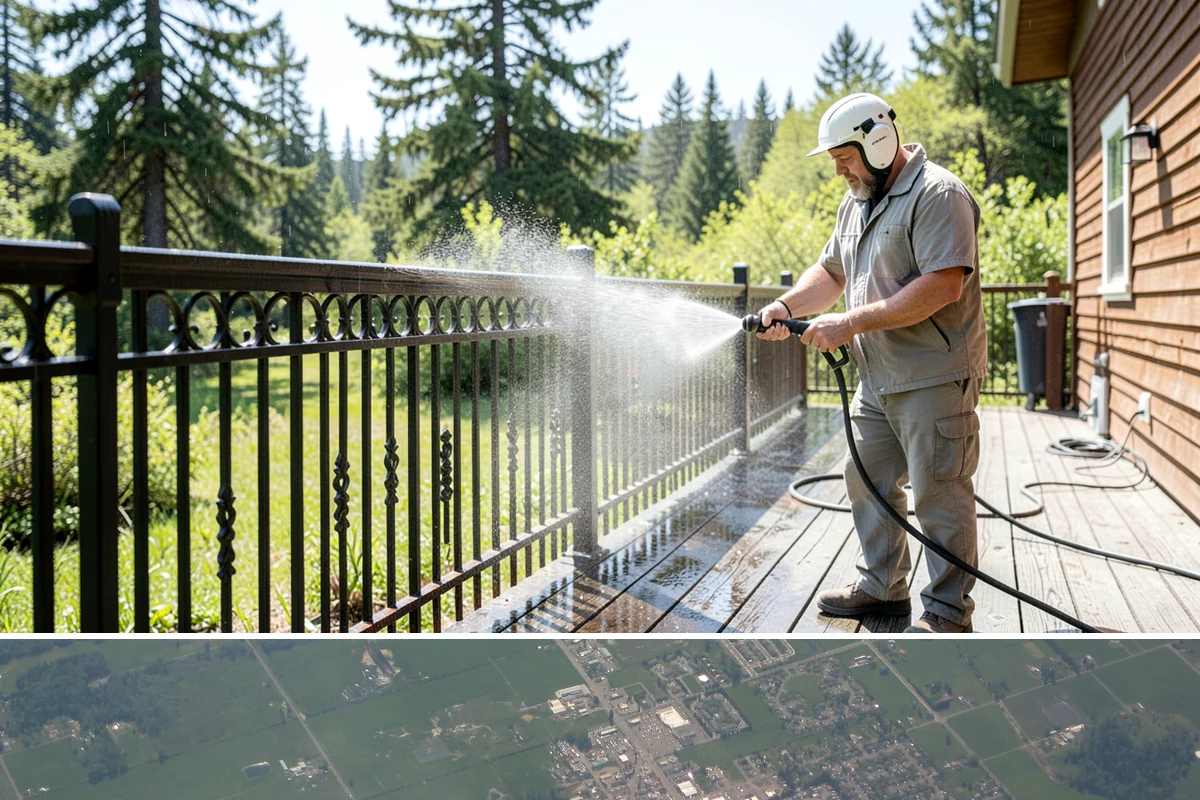 Pickleball Court Cleaning in Enumclaw, King County, WA - Clean pickleball courts in late spring so the surface is dialed in for a busy summer of play.