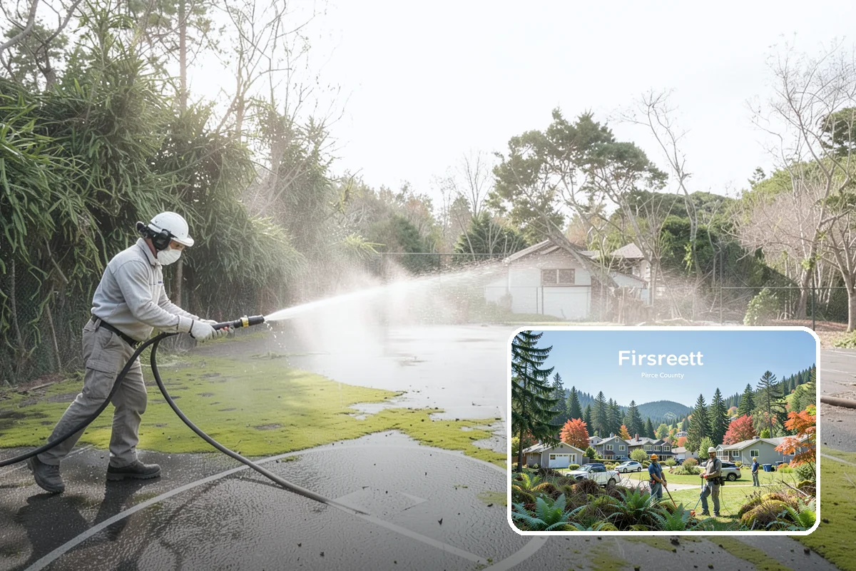 Pickleball Court Cleaning in Fircrest, Pierce County, WA - Keeps quick pivots safe by removing slick algae film