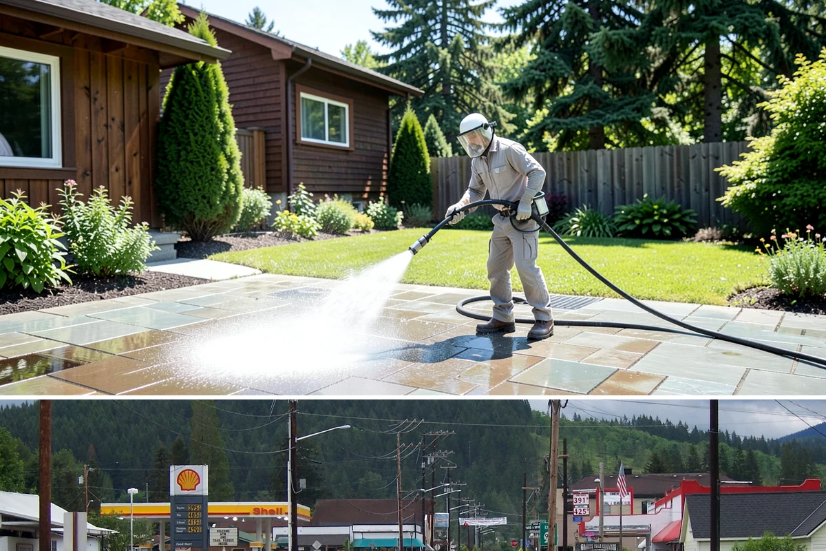 Pickleball Court Cleaning in Granite Falls, Snohomish County, WA - Clean pickleball courts in late spring so the surface is dialed in for a busy summer of play.