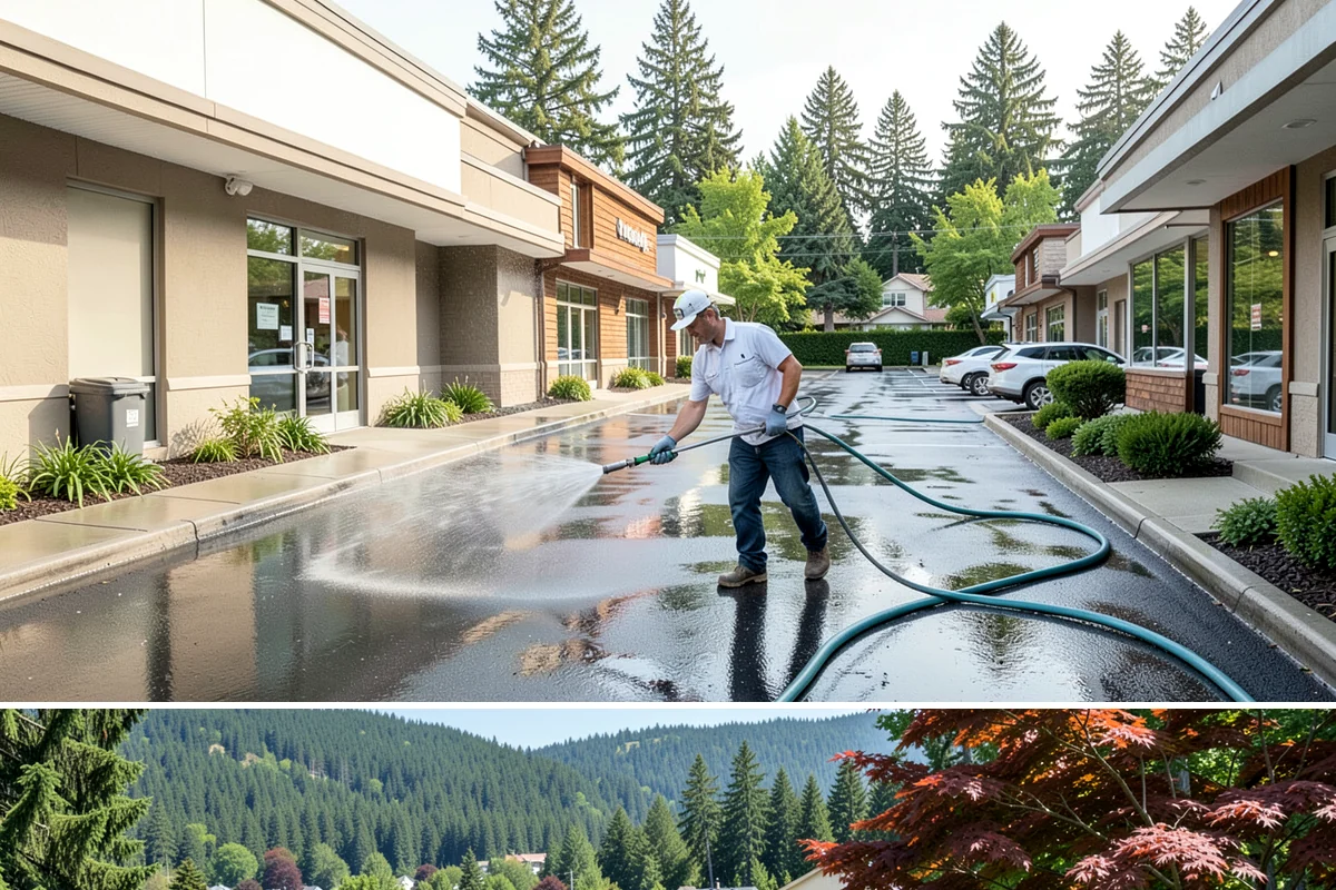 Pickleball Court Cleaning in Index, Snohomish County, WA - Clean pickleball courts in late spring so the surface is dialed in for a busy summer of play.