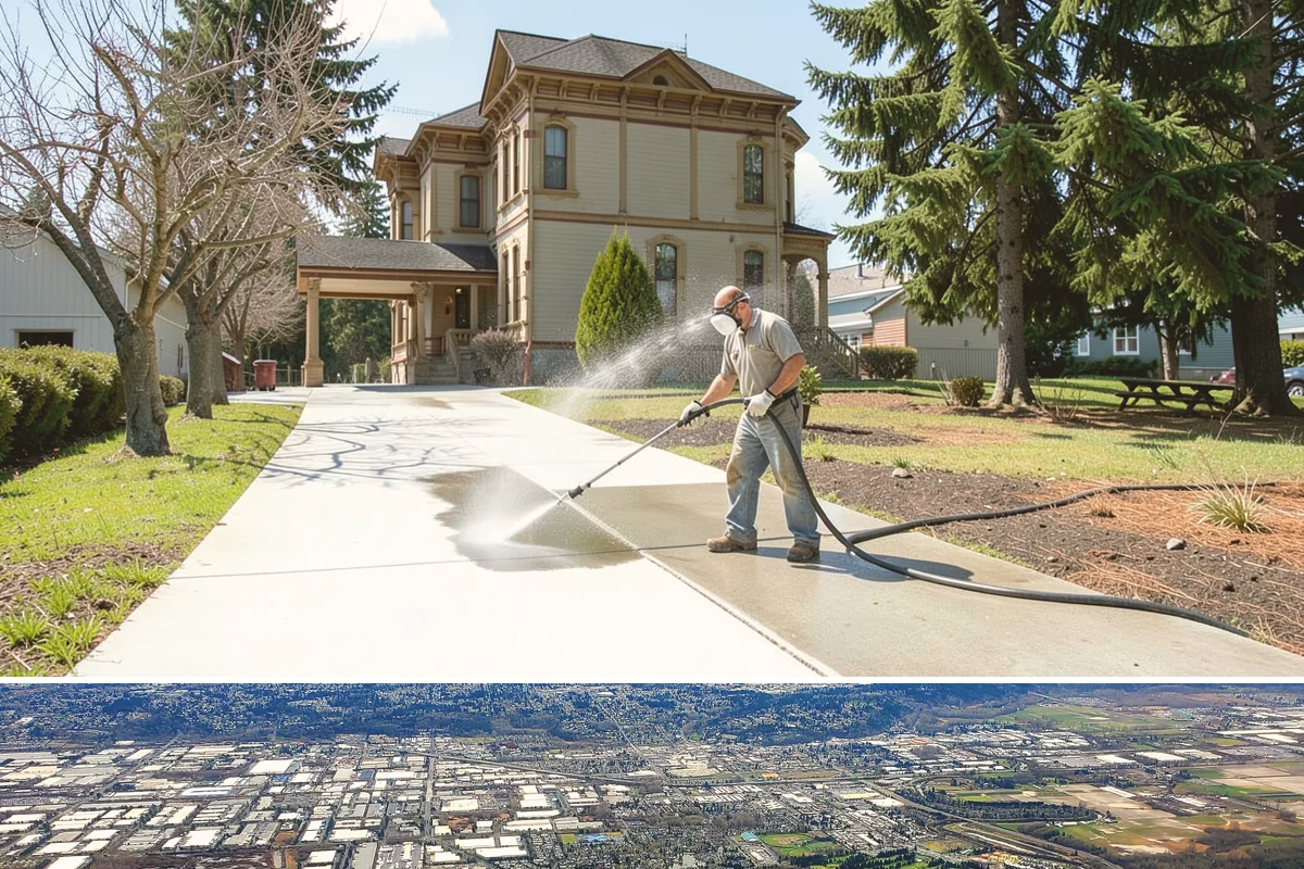 Pickleball Court Cleaning in Kent, King County, WA - Clean pickleball courts in late spring so the surface is dialed in for a busy summer of play.