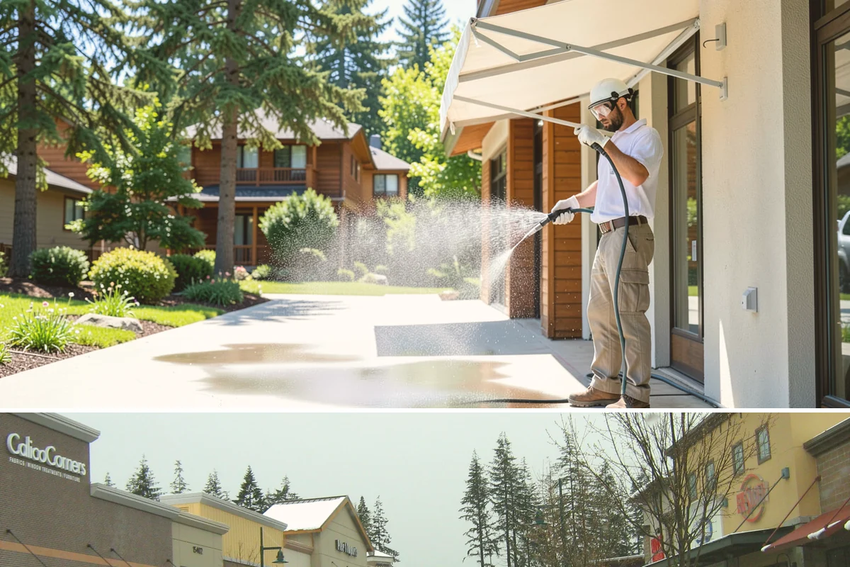 Pickleball Court Cleaning in Mill Creek, Snohomish County, WA - Clean pickleball courts in late spring so the surface is dialed in for a busy summer of play.