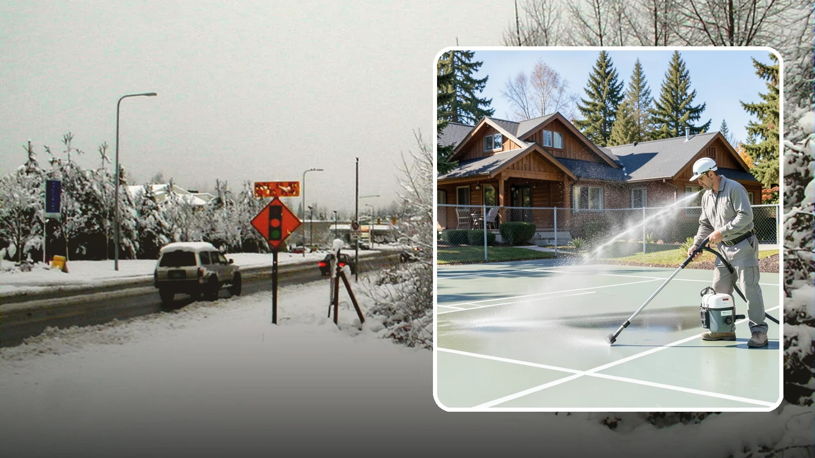 Pickleball Court Cleaning in Newcastle, King County, WA - We clean pickleball courts so the fast-growing sport's surface stays grippy and line-crisp despite constant Northwest moisture.