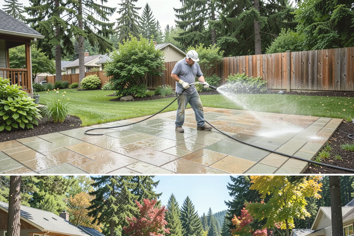Pickleball Court Cleaning in Orting, Pierce County, WA - Clean pickleball courts in late spring so the surface is dialed in for a busy summer of play.