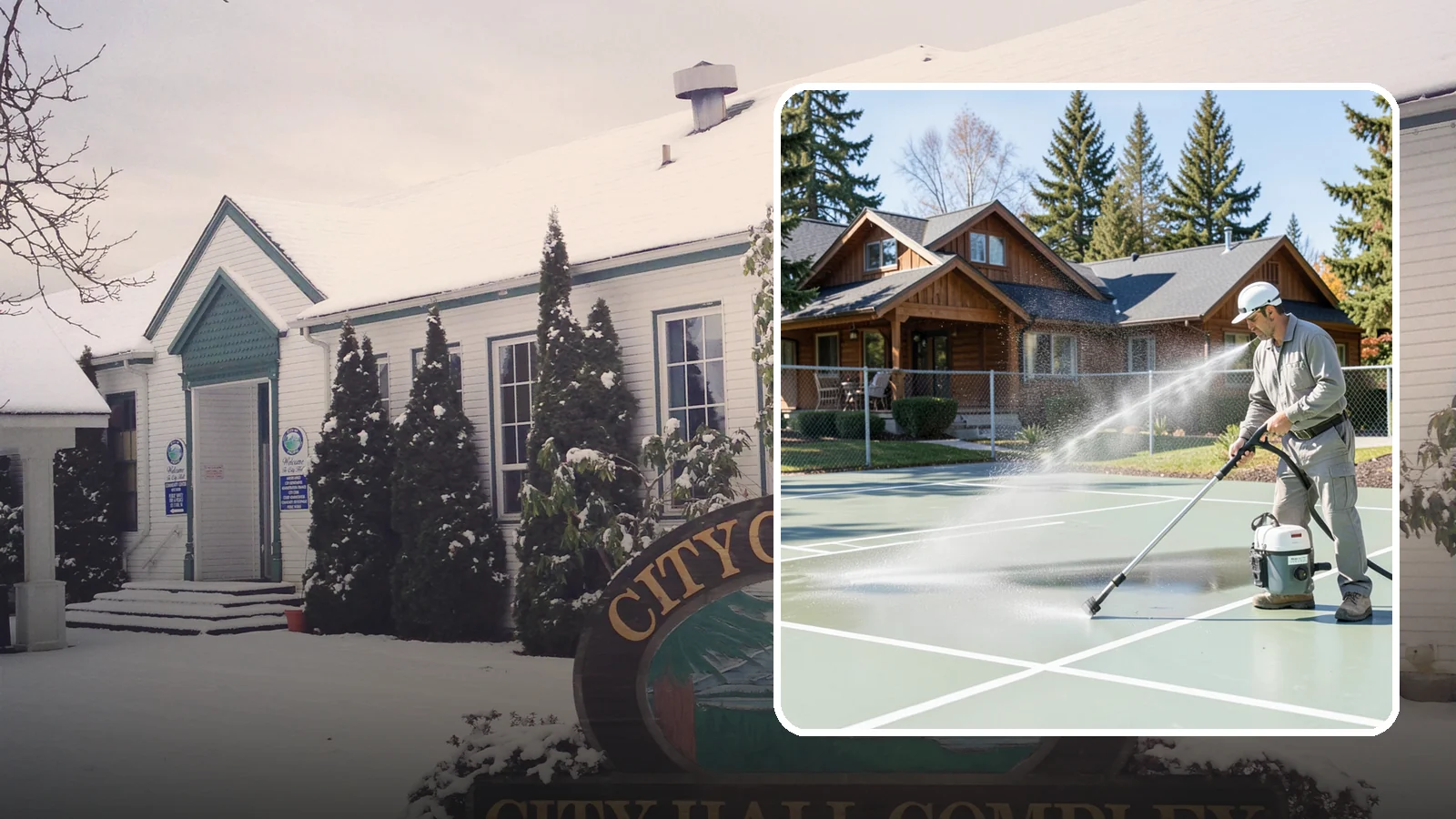 Pickleball Court Cleaning in Pacific, King County, WA - We clean pickleball courts so the fast-growing sport's surface stays grippy and line-crisp despite constant Northwest moisture.