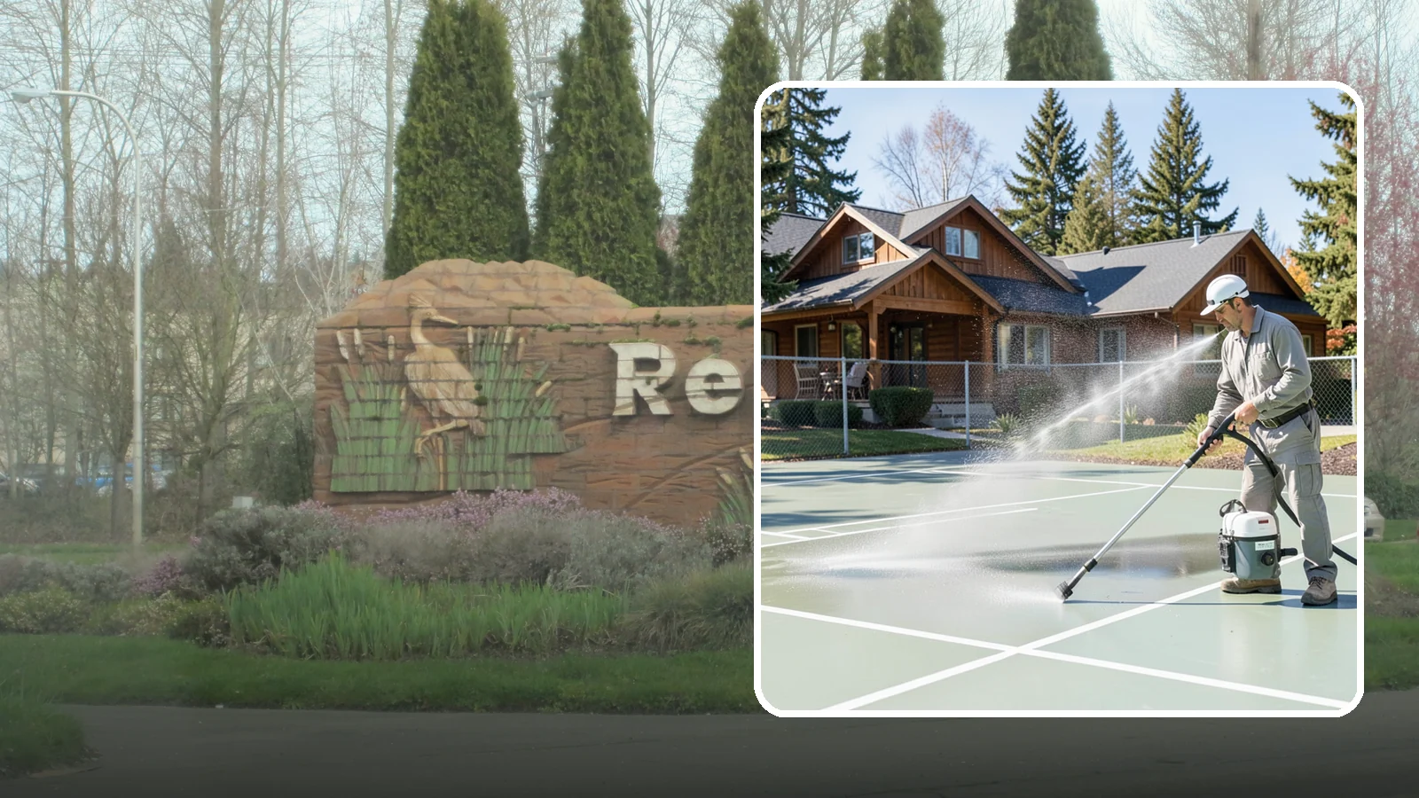 Pickleball Court Cleaning in Renton, King County, WA - We clean pickleball courts so the fast-growing sport's surface stays grippy and line-crisp despite constant Northwest moisture.