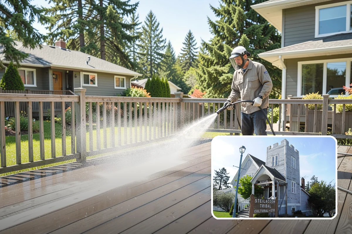 Pickleball Court Cleaning in Steilacoom, Pierce County, WA - Keeps quick pivots safe by removing slick algae film