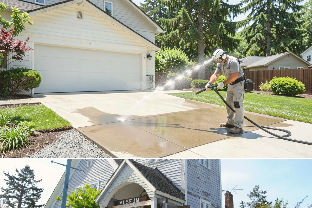 Pickleball Court Cleaning in Steilacoom, Pierce County, WA - Clean pickleball courts in late spring so the surface is dialed in for a busy summer of play.