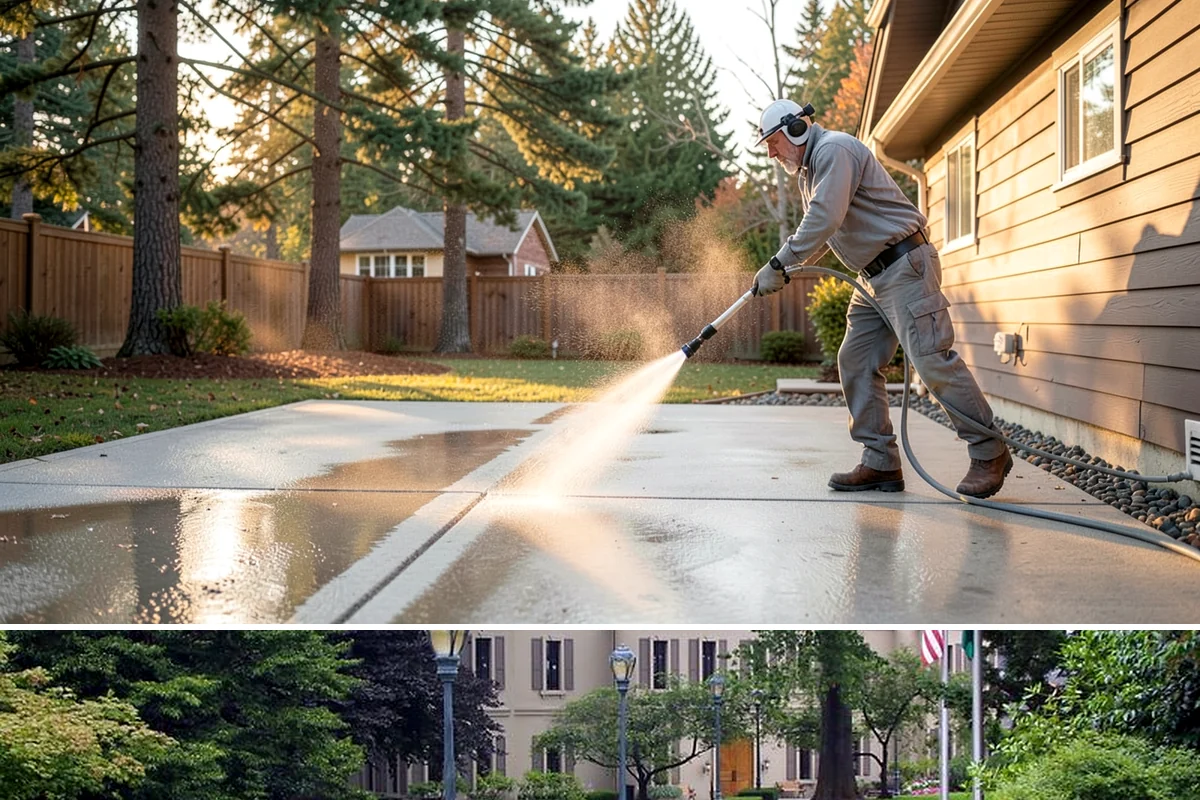 Pickleball Court Cleaning in Woodinville, King County, WA - Clean pickleball courts in late spring so the surface is dialed in for a busy summer of play.