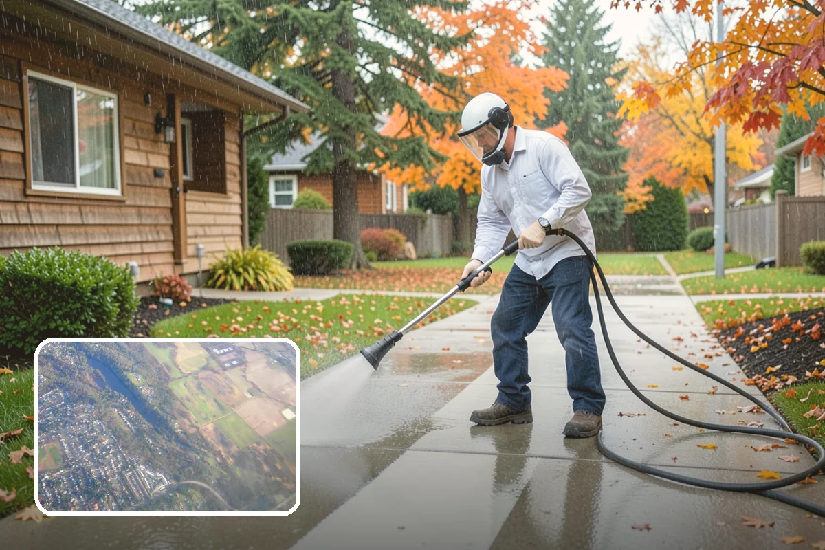 Picture Window Cleaning in Algona, King County, WA - Cleans the large pane edge to edge