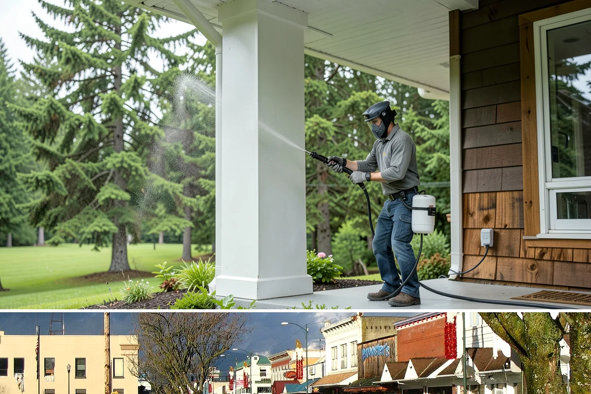 Picture Window Cleaning in Arlington, Snohomish County, WA - Clean picture windows in spring and again in fall to keep the view sharp through both bright and gray seasons.