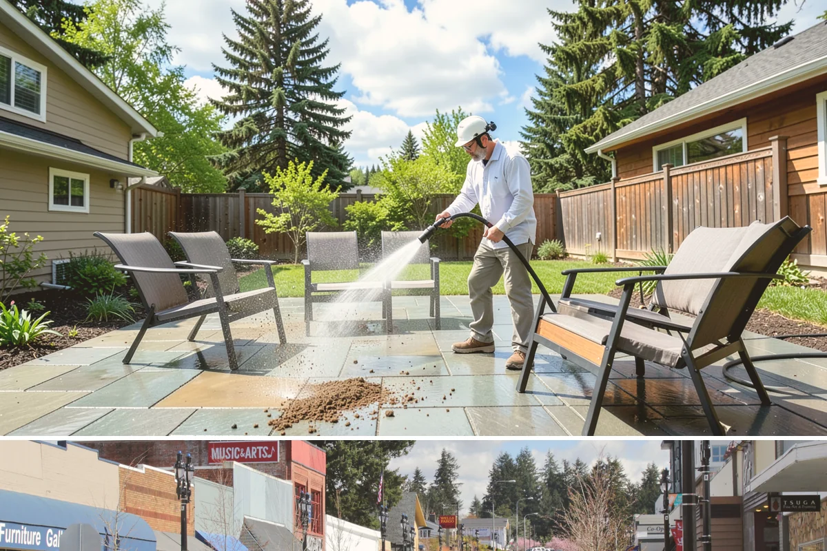 Picture Window Cleaning in Bothell, King County, WA - Clean picture windows in spring and again in fall to keep the view sharp through both bright and gray seasons.