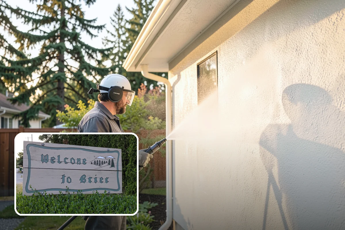 Picture Window Cleaning in Brier, Snohomish County, WA - Cleans the large pane edge to edge