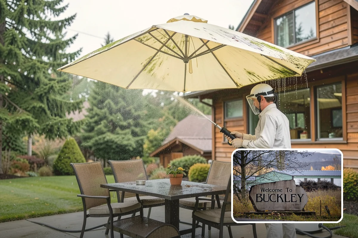 Picture Window Cleaning in Buckley, Pierce County, WA - Cleans the large pane edge to edge