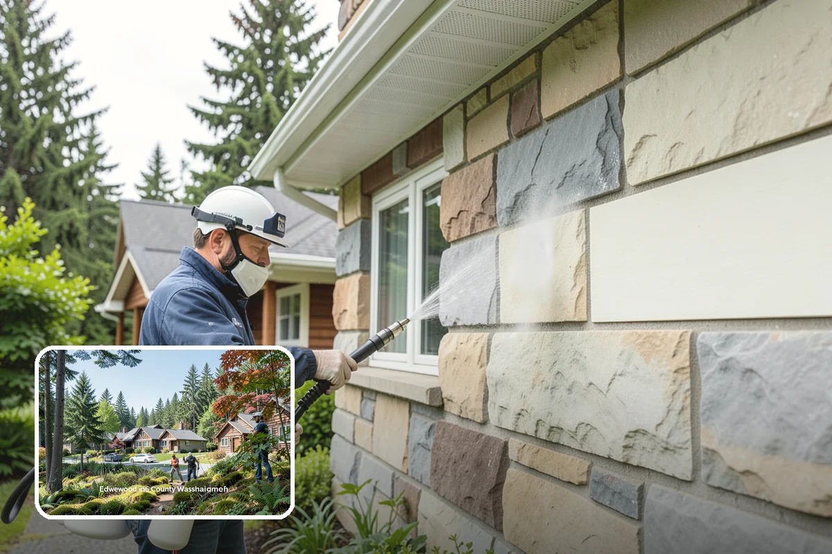 Picture Window Cleaning in Edgewood, Pierce County, WA - Cleans the large pane edge to edge