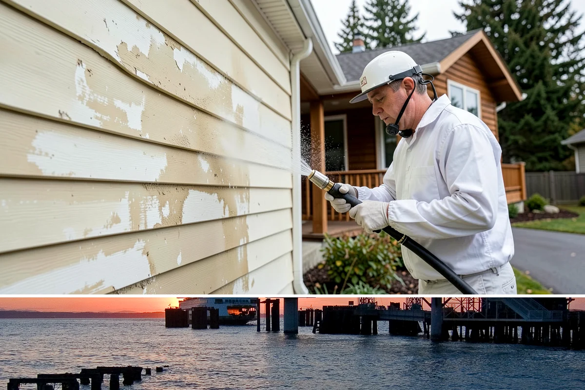 Picture Window Cleaning in Edmonds, Snohomish County, WA - Clean picture windows in spring and again in fall to keep the view sharp through both bright and gray seasons.