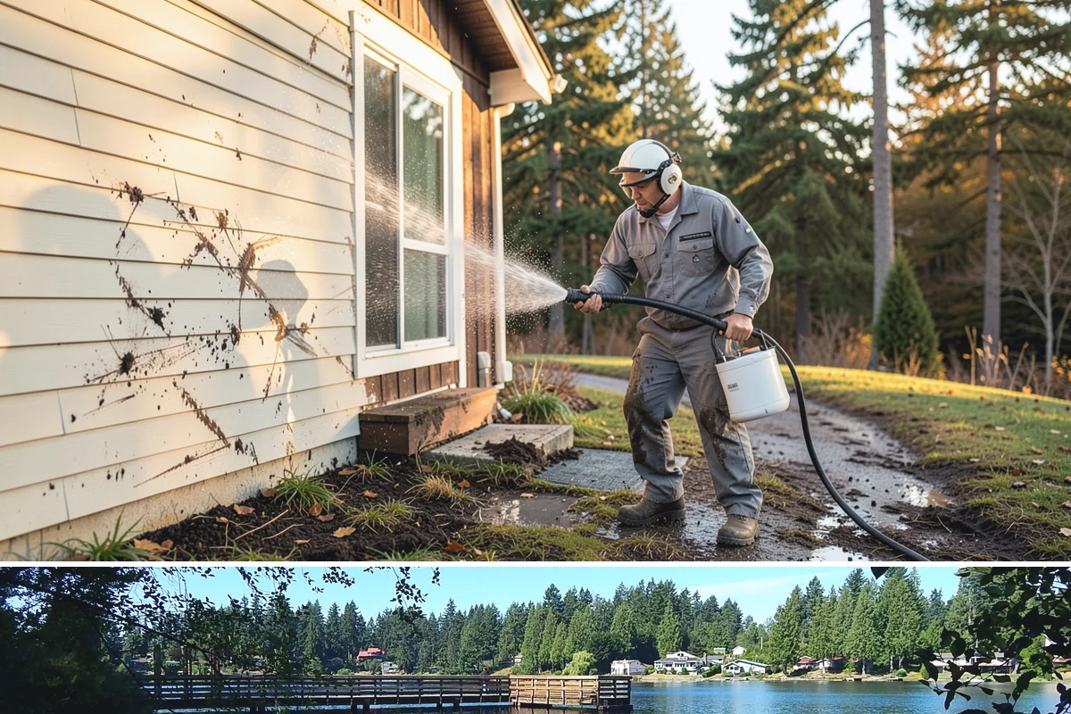 Picture Window Cleaning in Federal Way, King County, WA - Clean picture windows in spring and again in fall to keep the view sharp through both bright and gray seasons.