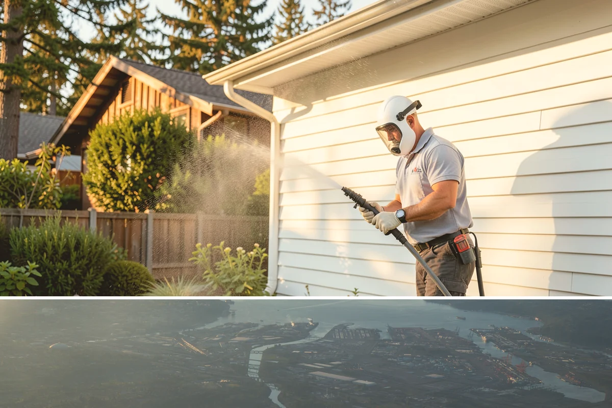 Picture Window Cleaning in Fife, Pierce County, WA - Clean picture windows in spring and again in fall to keep the view sharp through both bright and gray seasons.