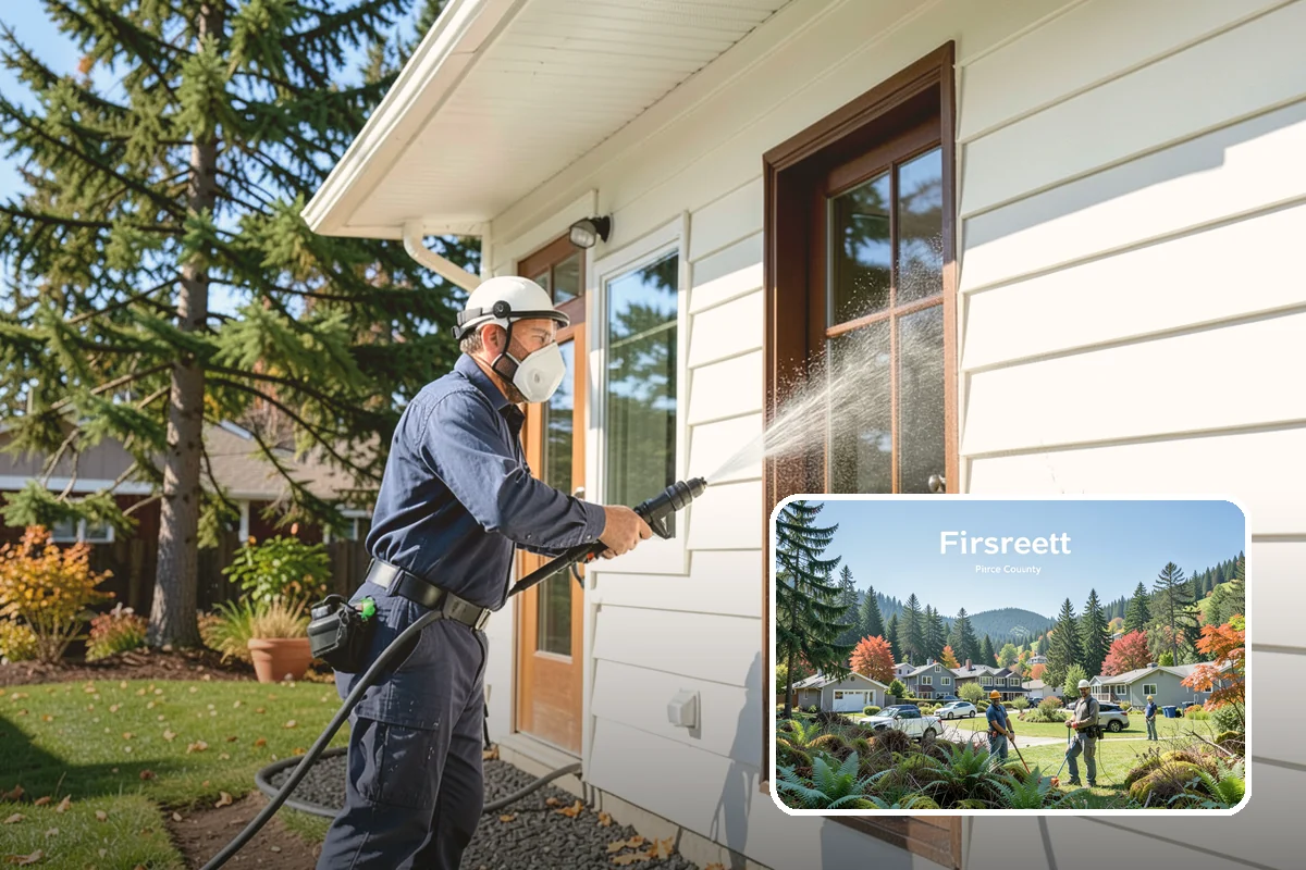 Picture Window Cleaning in Fircrest, Pierce County, WA - Cleans the large pane edge to edge