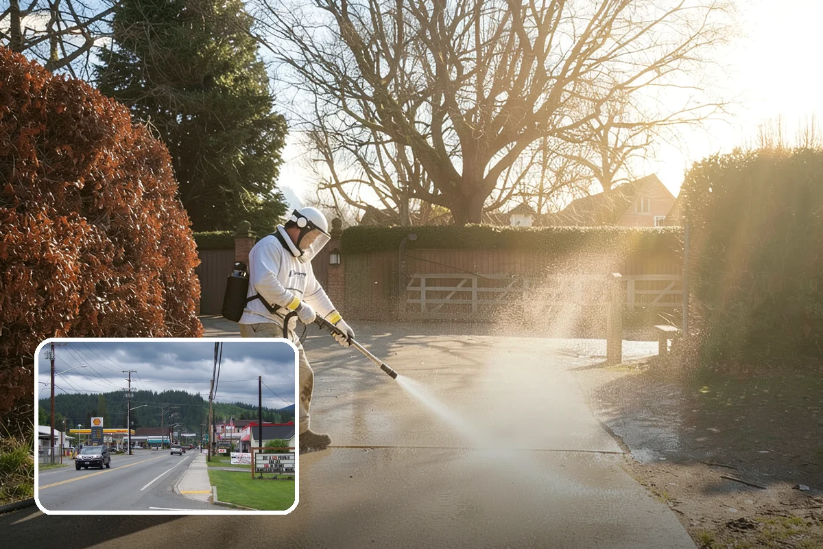 Picture Window Cleaning in Granite Falls, Snohomish County, WA - Cleans the large pane edge to edge
