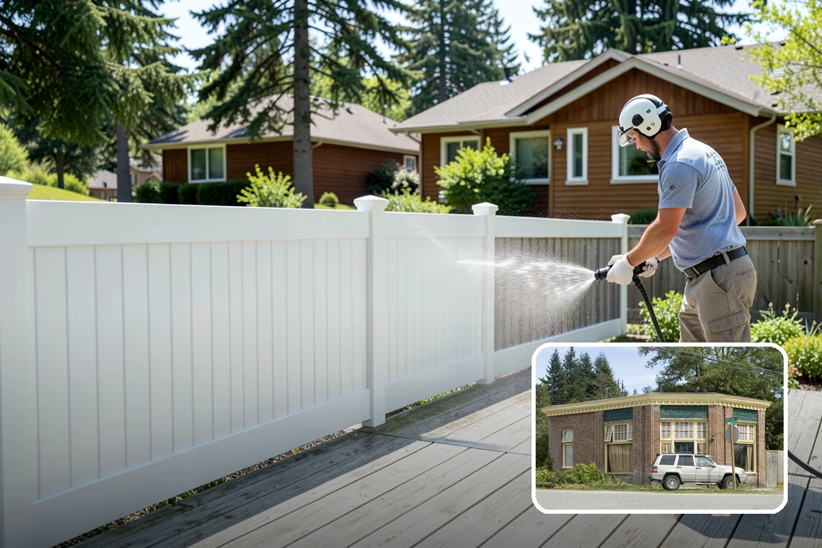 Picture Window Cleaning in Hamilton, Skagit County, WA - Cleans the large pane edge to edge