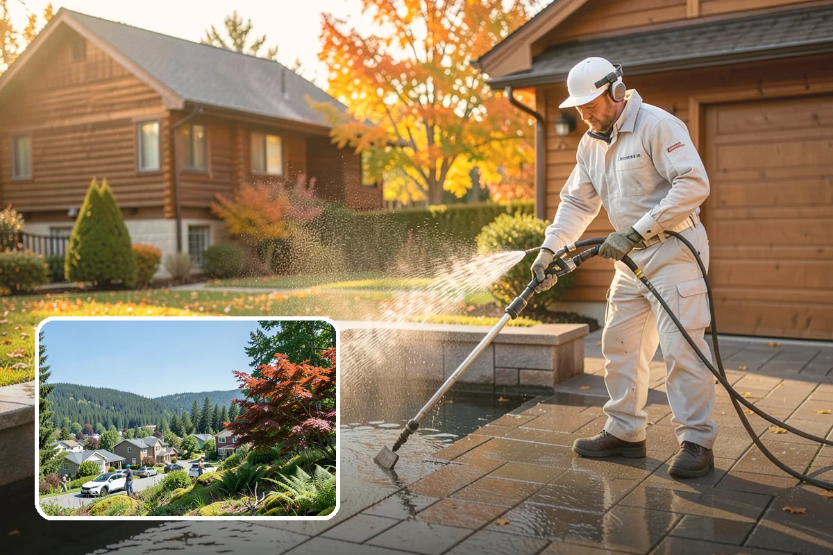 Picture Window Cleaning in Index, Snohomish County, WA - Cleans the large pane edge to edge
