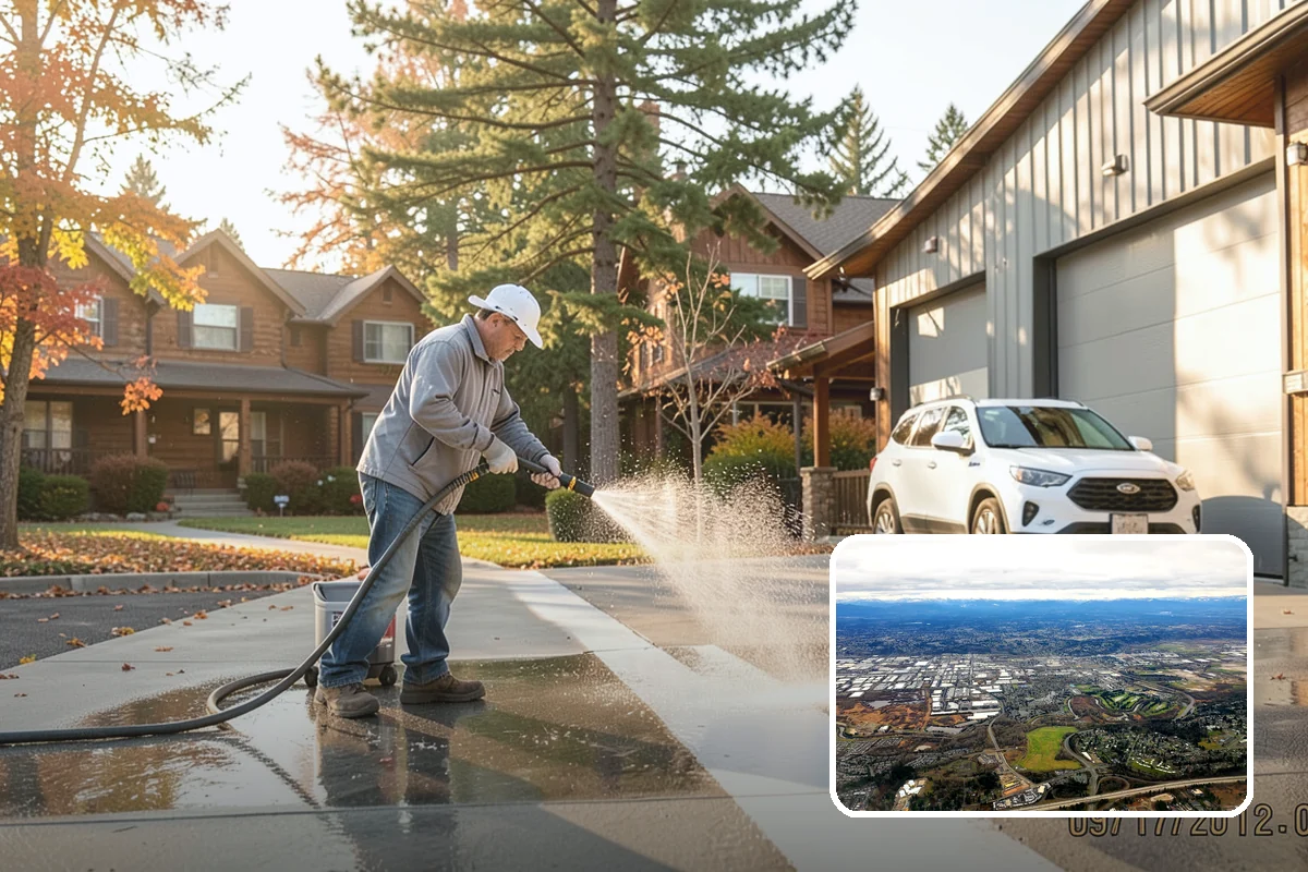 Picture Window Cleaning in Kent, King County, WA - Cleans the large pane edge to edge