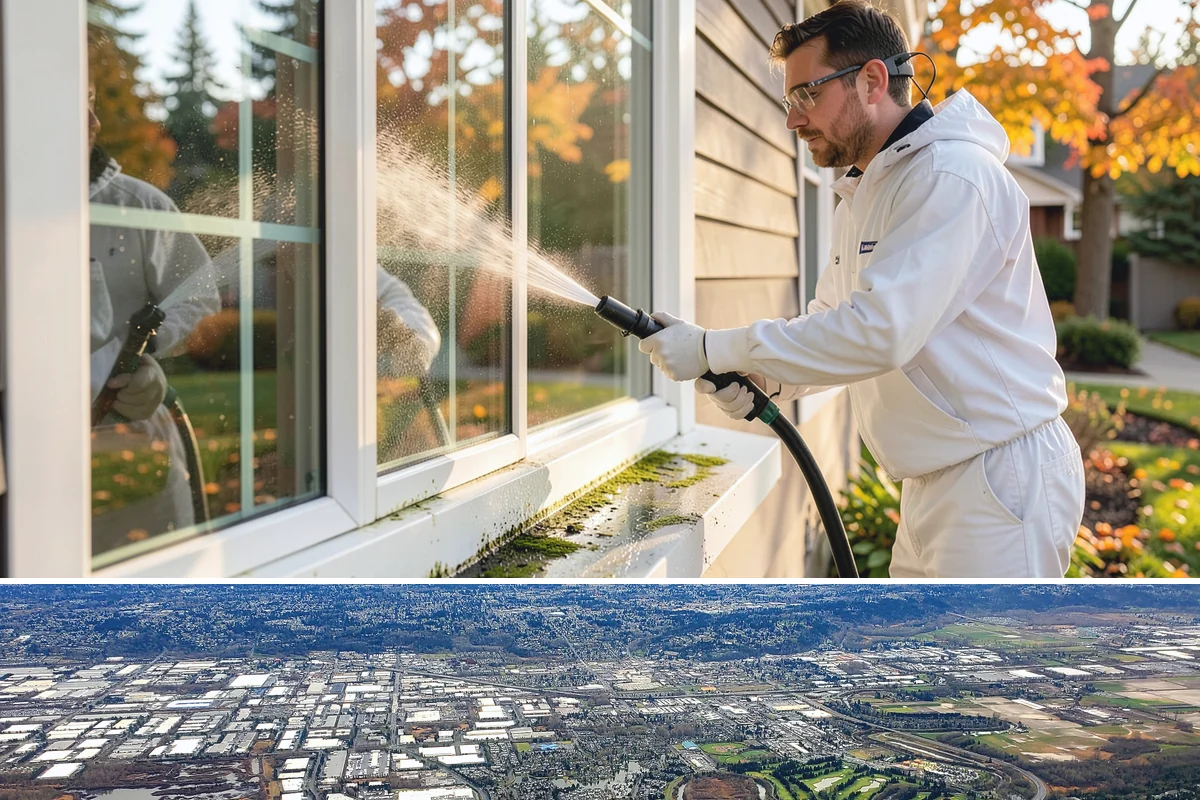 Picture Window Cleaning in Kent, King County, WA - Clean picture windows in spring and again in fall to keep the view sharp through both bright and gray seasons.
