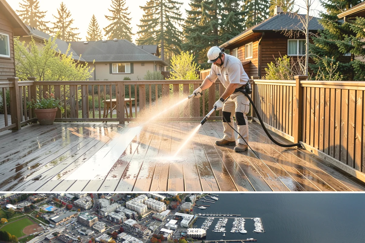 Picture Window Cleaning in Kirkland, King County, WA - Clean picture windows in spring and again in fall to keep the view sharp through both bright and gray seasons.