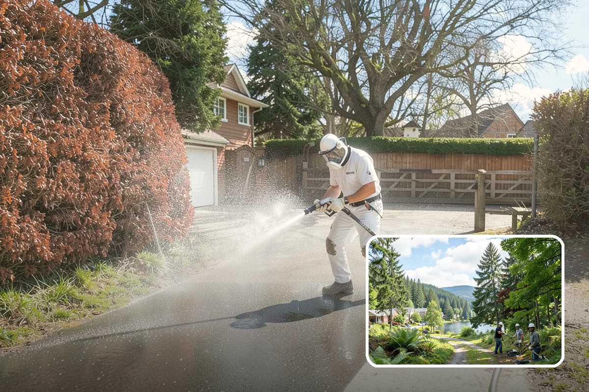 Picture Window Cleaning in Lake Forest Park, King County, WA - Cleans the large pane edge to edge