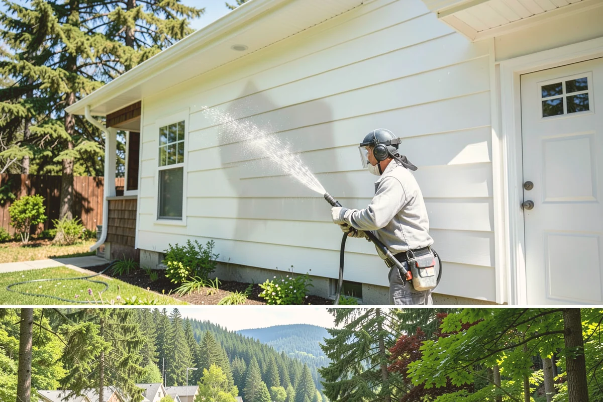 Picture Window Cleaning in Lake Forest Park, King County, WA - Clean picture windows in spring and again in fall to keep the view sharp through both bright and gray seasons.