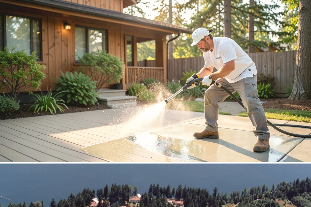 Picture Window Cleaning in Lakewood, Pierce County, WA - Clean picture windows in spring and again in fall to keep the view sharp through both bright and gray seasons.