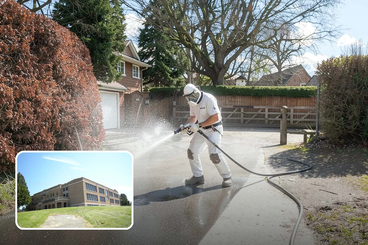 Picture Window Cleaning in Maple Valley, King County, WA - Cleans the large pane edge to edge