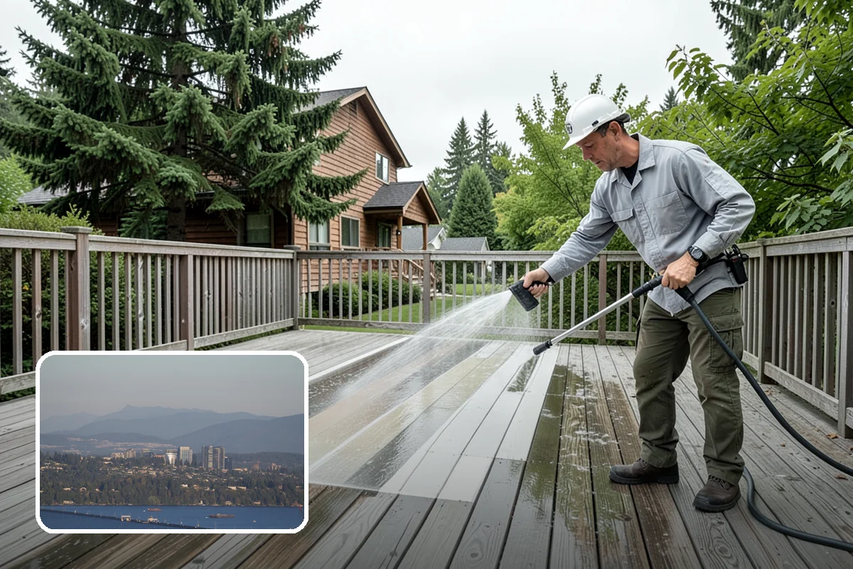 Picture Window Cleaning in Medina, King County, WA - Cleans the large pane edge to edge