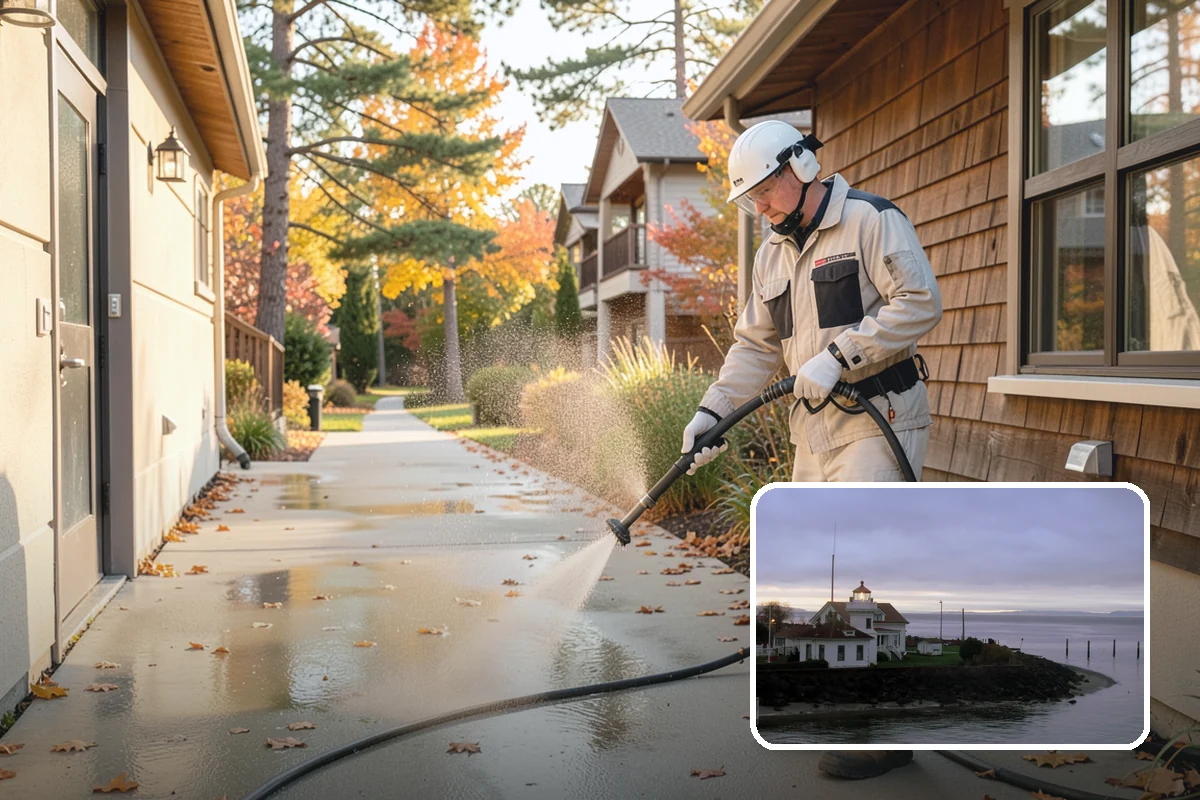 Picture Window Cleaning in Mukilteo, Snohomish County, WA - Cleans the large pane edge to edge