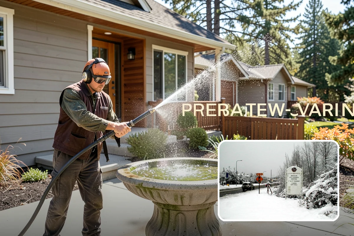 Picture Window Cleaning in Newcastle, King County, WA - Cleans the large pane edge to edge