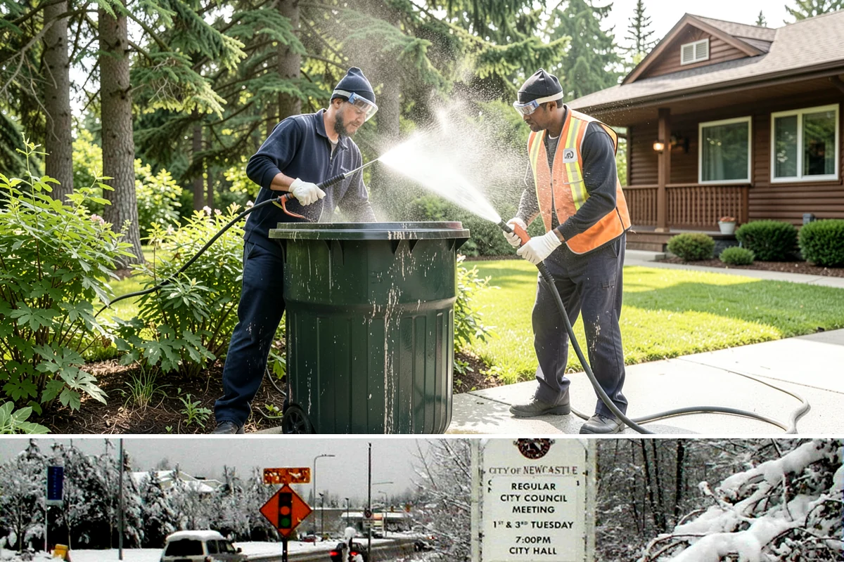 Picture Window Cleaning in Newcastle, King County, WA - Clean picture windows in spring and again in fall to keep the view sharp through both bright and gray seasons.