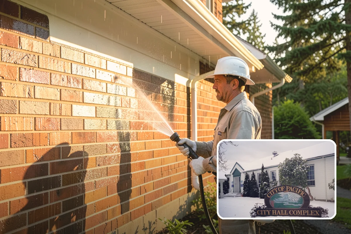 Picture Window Cleaning in Pacific, King County, WA - Cleans the large pane edge to edge