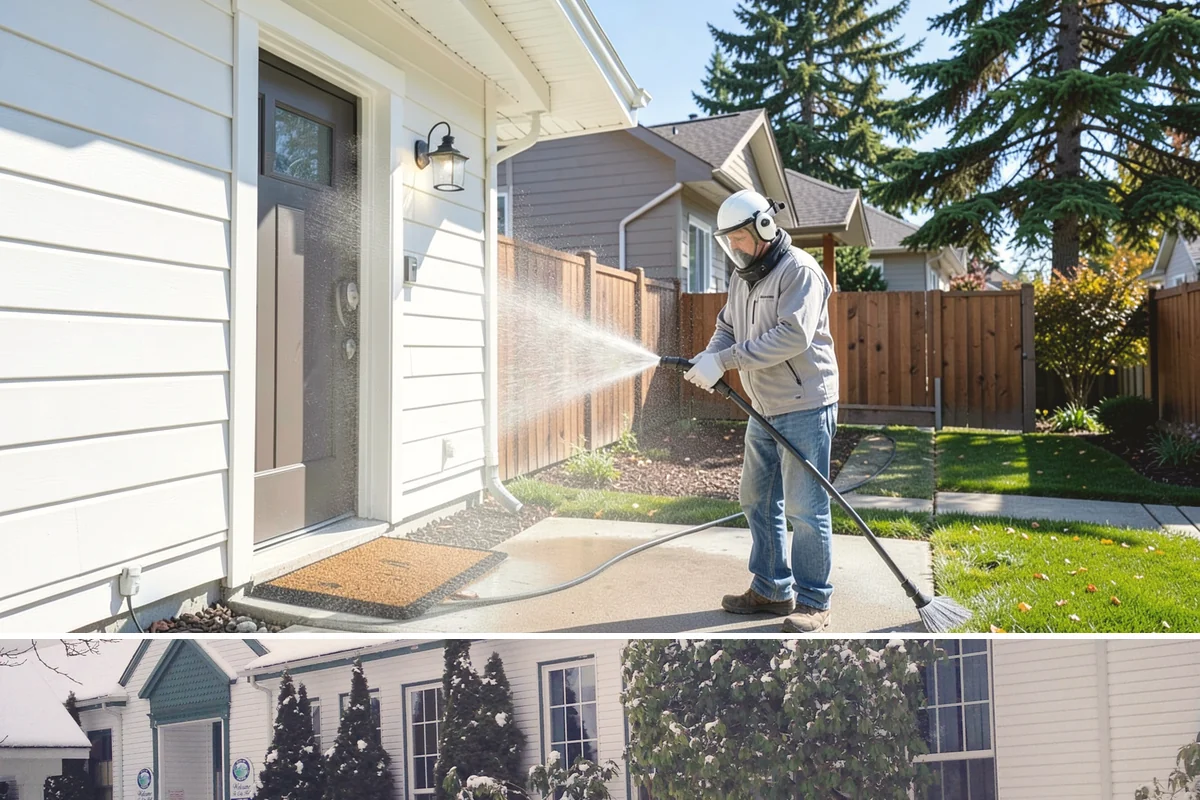 Picture Window Cleaning in Pacific, King County, WA - Clean picture windows in spring and again in fall to keep the view sharp through both bright and gray seasons.