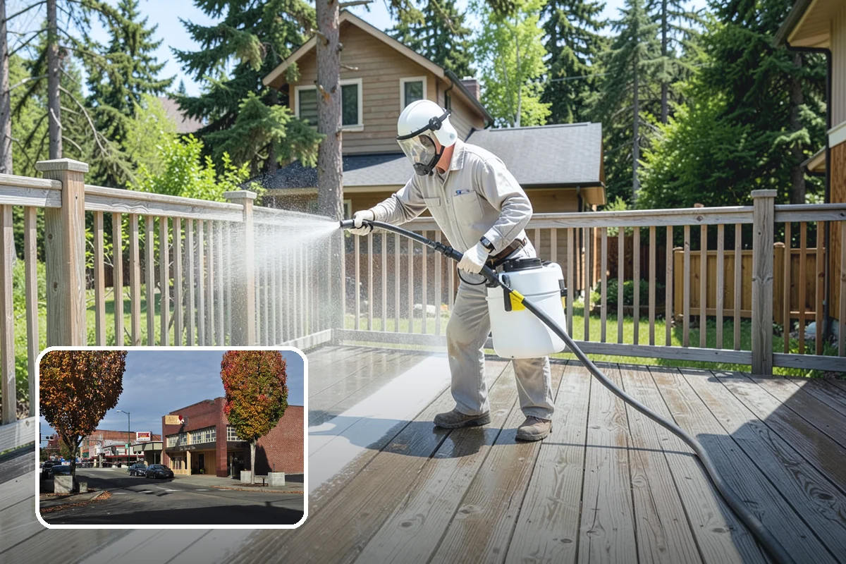 Picture Window Cleaning in Puyallup, Pierce County, WA - Cleans the large pane edge to edge