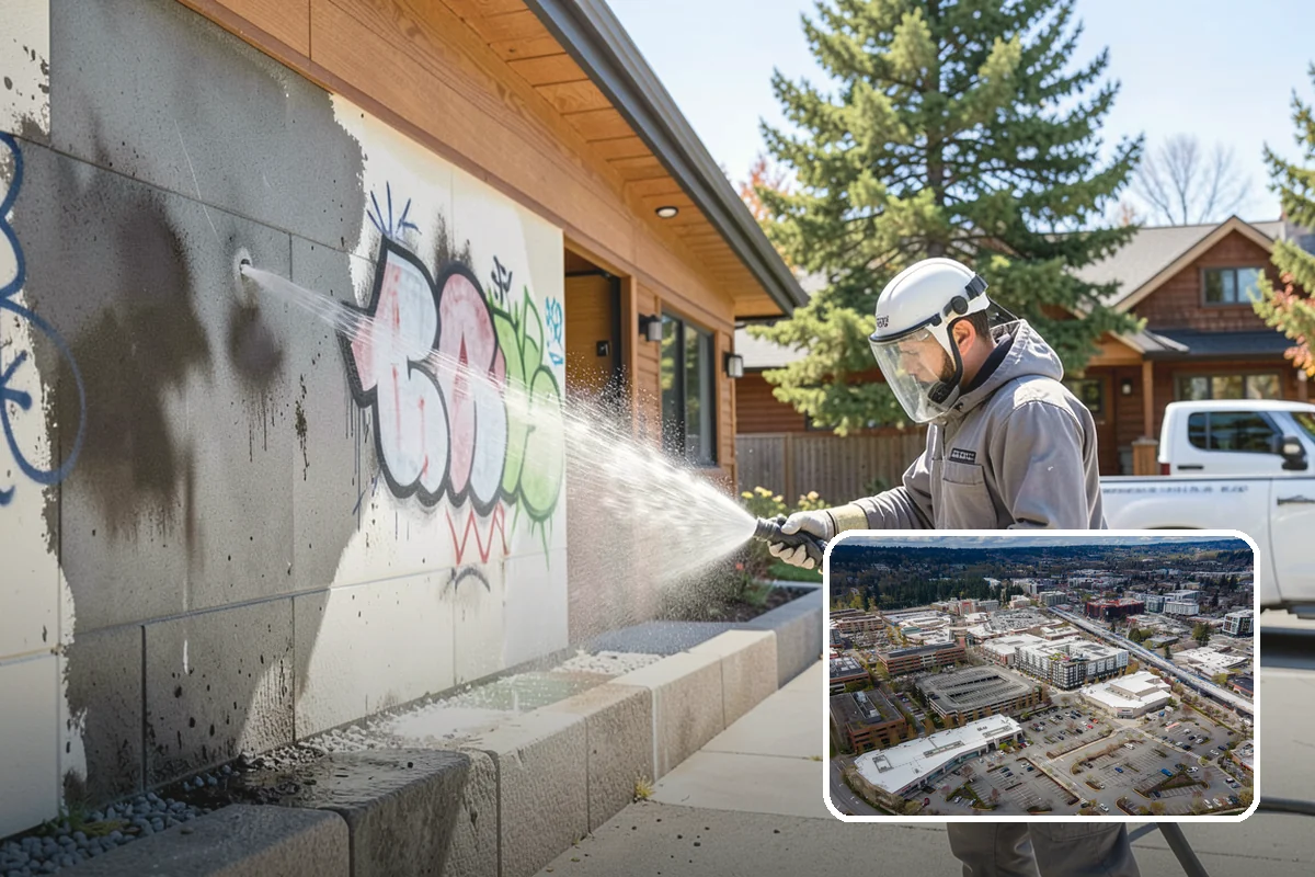 Picture Window Cleaning in Redmond, King County, WA - Cleans the large pane edge to edge