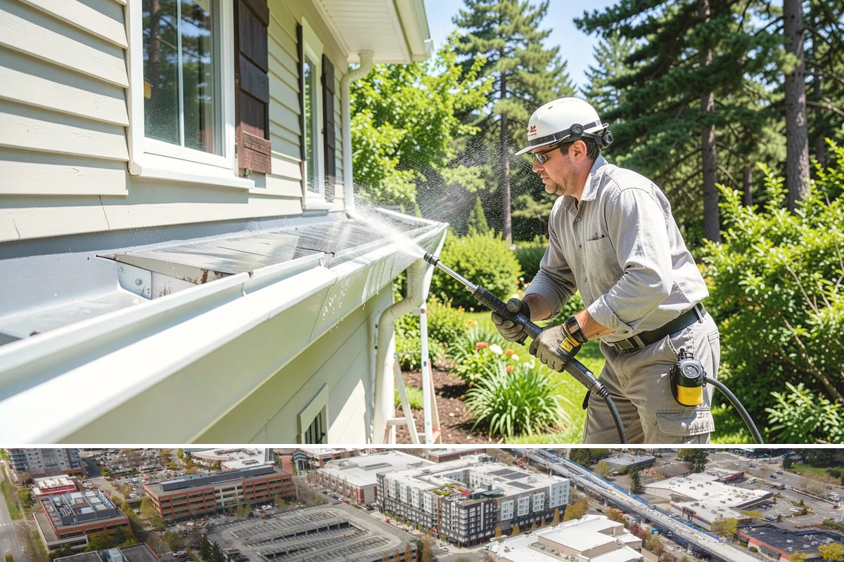 Picture Window Cleaning in Redmond, King County, WA - Clean picture windows in spring and again in fall to keep the view sharp through both bright and gray seasons.